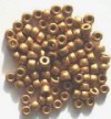 100 4x6mm Crow Beads Dark Gold